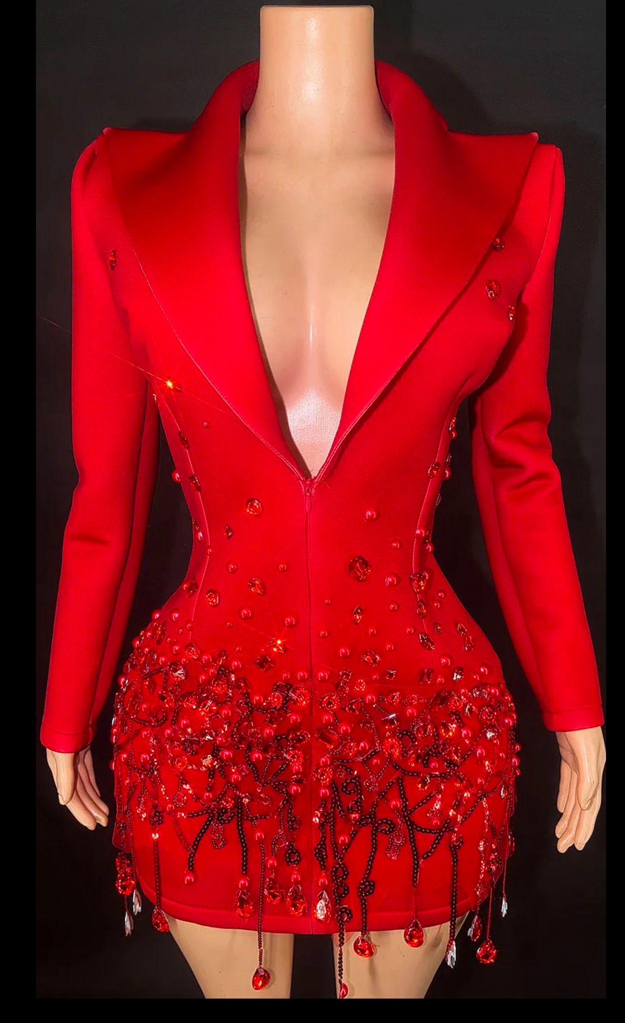 Red Blazer Dress