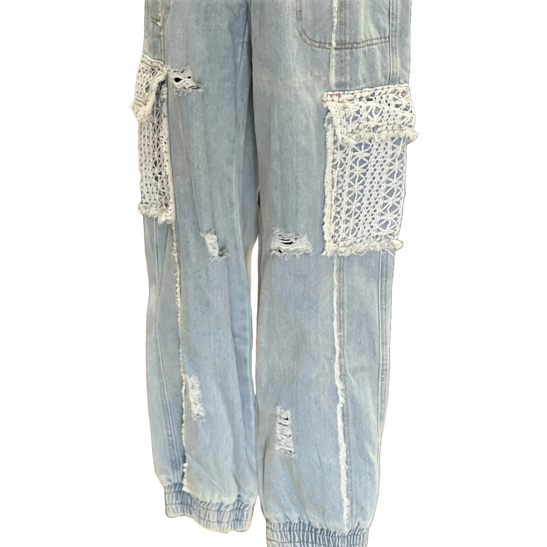 Lace Demin Pants