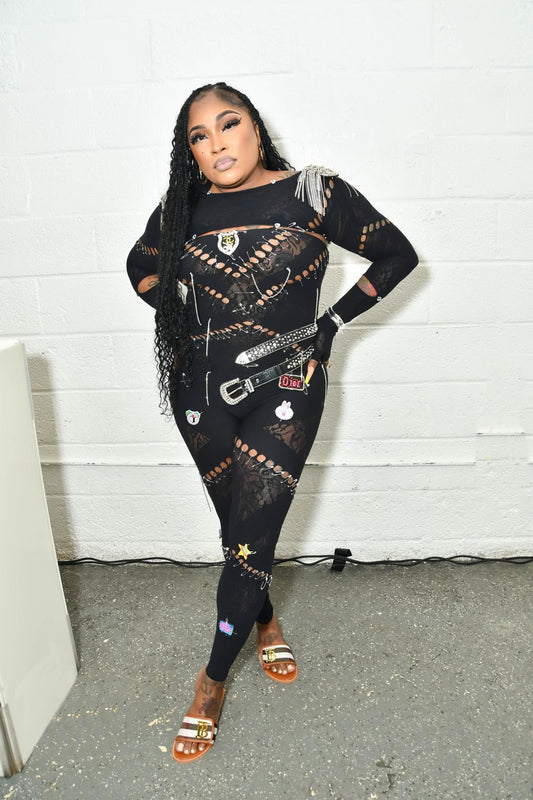 Pin Jump Suit