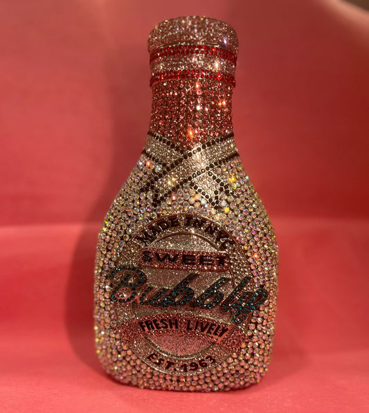 Red & Gold Diamond stone Bottle Bag