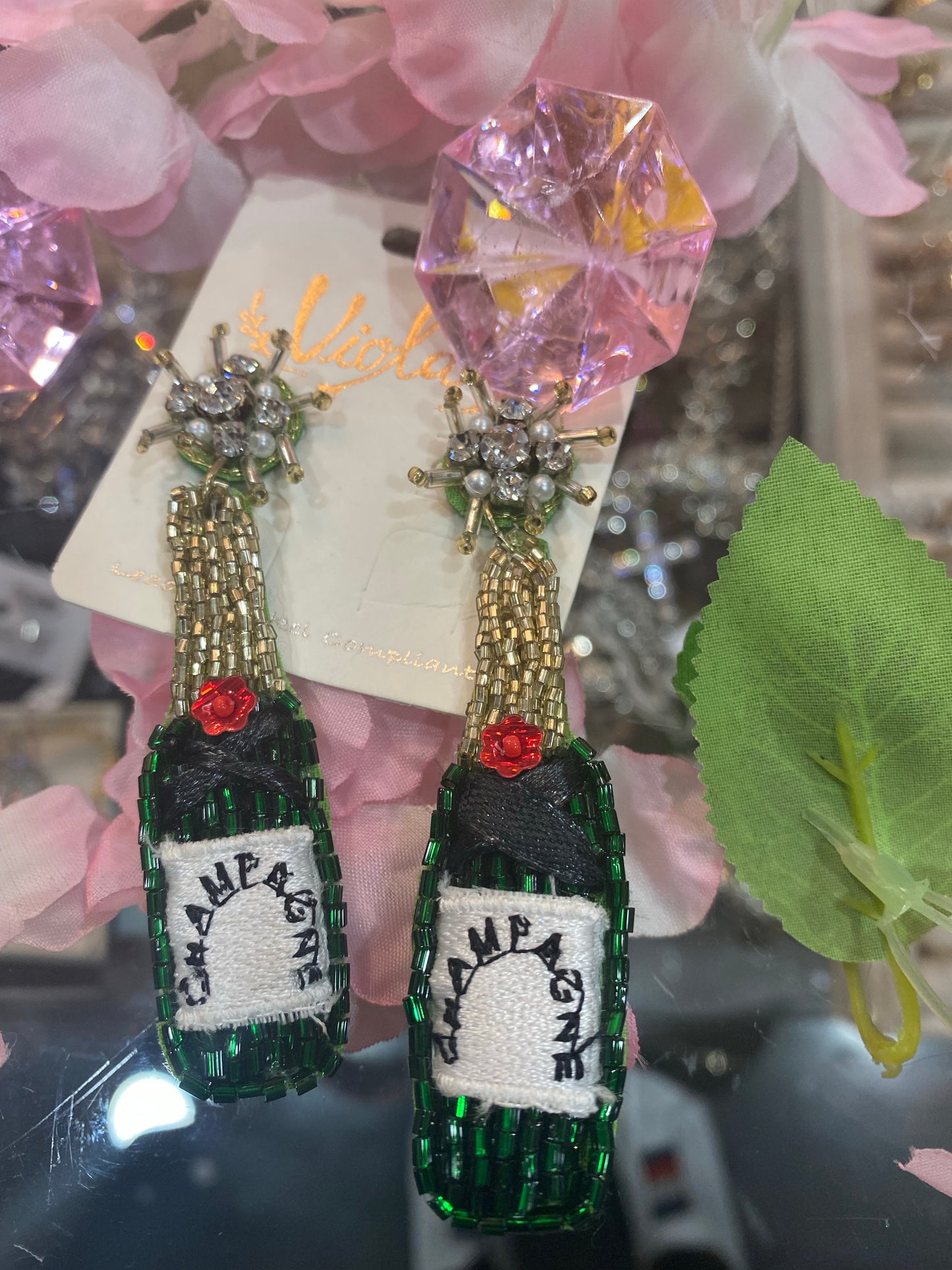 Champagne Drop Earring